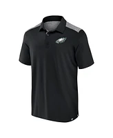 Fanatics Men's Black Philadelphia Eagles Long Shot Polo