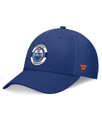 Fanatics Men's Blue Edmonton Oilers Authentic Pro Training Camp Flex Hat