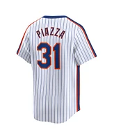 Nike Men's Mike Piazza White New York Mets Throwback Cooperstown Limited Jersey