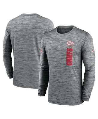 Nike Men's Kansas City Chiefs 2024 Sideline Velocity Performance Long Sleeve T-Shirt