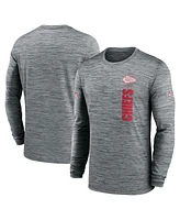 Nike Men's Kansas City Chiefs 2024 Sideline Velocity Performance Long Sleeve T-Shirt