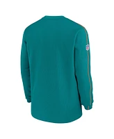 Nike Men's Aqua Miami Dolphins Alternate Logo Coach Long Sleeve T-Shirt