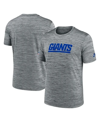 Nike Men's Gray New York Giants Velocity Alternate Logo Performance T-Shirt