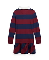 Polo Ralph Lauren Toddler And Little Girls Striped Cotton Jersey Rugby Dress