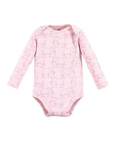 Touched by Nature Baby Girls Organic Cotton Long-Sleeve Bodysuits