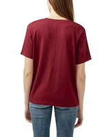 Jag Women's Drapey Luxe V-Neck Tee