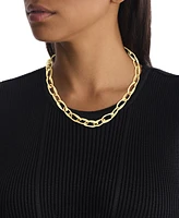 Calvin Klein Pave Sculpted Link Collar Necklace, 16-7/8" + 2" extender