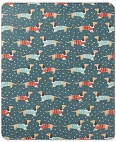 Birch Trail Holiday Printed Fleece Throw, 50" x 60"