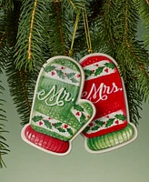 Lenox Mr. & Mrs. Candy Cane Ornament Set