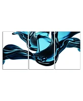 Simplie Fun Abstract Liquid In 3 Piece Acrylic Wall Art (36 H X 72 W)