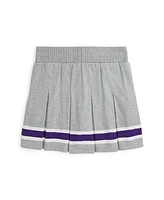 Polo Ralph Lauren Big Girls Striped Pleated Cotton Jersey Skort