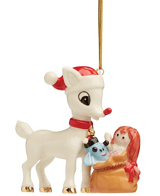 Lenox Rudolph Delivering Toys Ornament, 60th Anniversary Edition