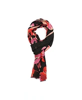 Kate Spade New York Women's Fall Poppies Wool Oblong Scarf