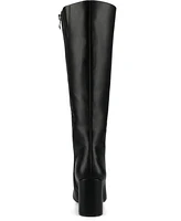 Journee Women's Ameylia Block Heel Knee High Boots