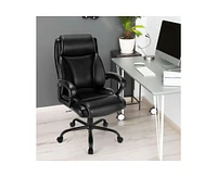 Sugift 400 Pounds Big and Tall Adjustable High Back Leather Office Chair