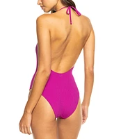 Roxy Juniors' Aruba Halter One-Piece Swimsuit