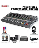 5 Core Audio Mixer 16 Channel Dj Mixing Board Bluetooth Usb Analog Professional Mezclador De Audio