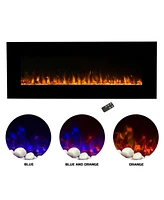 Northwest 80-2000A-54 54 in. Wall Mounted Led Fire & Ice Flame with Remote Electric Fireplace