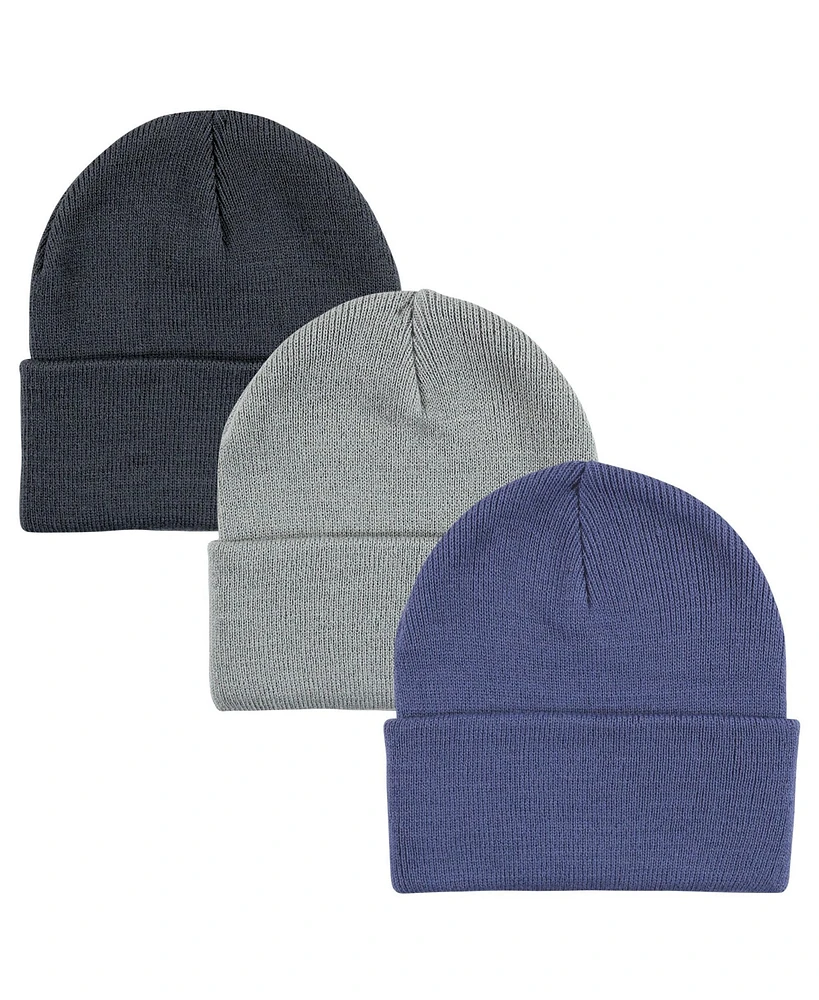 Hudson Baby Family Knit Cuffed Beanie 3pk