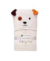 Little Me Baby Boys Or Baby Girls Puppy Cotton Hooded Bath Towel