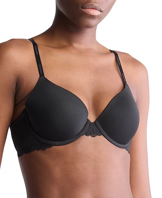 Calvin Klein Women's Lightly-Lined Lace-Trim T-Shirt Bra QF7837