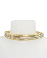 Steve Madden Gold Omega Chain Collar Necklace