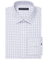 Tommy Hilfiger Men's Th Flex Regular Fit Wrinkle Resistant Stretch Twill Dress Shirt