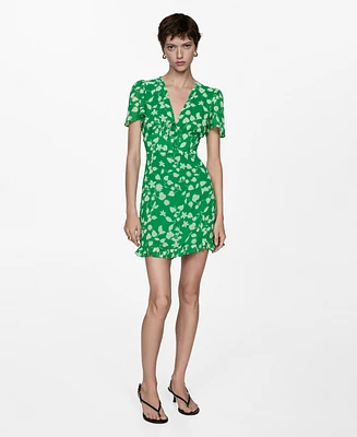 Mango Women's Printed Short Dress