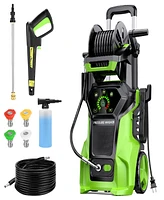 Sugift 3500 Psi 2.8 Gpm Electric Pressure Washer with Touchscreen and Adjustable Settings