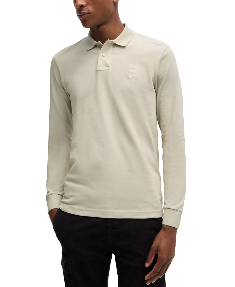 Boss by Hugo Men's Logo Patch Slim-Fit Polo