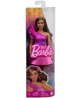 Barbie Fashionistas 65th Anniversary Doll 225, with Brown Hair, Pink Sparkly Dress - Multi