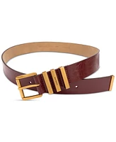 Michael Kors Women's Gold-Tone Leather Belt