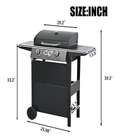 Streamdale Furniture 3-Burner Stainless Steel Propane Gas Grill