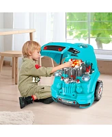 Streamdale Furniture 61-Piece Realistic Truck Engine Toy for Kids with Interactive Sounds and Activities