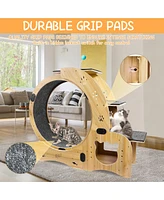 Streamdale Furniture 6-in-1 Cat Wheel: Exercise, House, Shelf, Bowl, Treadmill