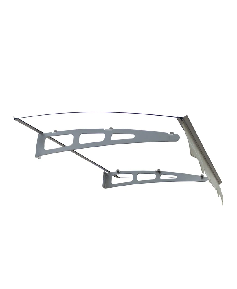 Streamdale Furniture 47"x34" Polycarbonate Door Awning with Aluminum Alloy Brackets