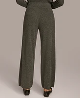 Donna Karan New York Women's Cashmere-Blend Wide-Leg Pants