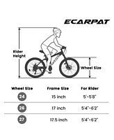 Streamdale Furniture 26" Mountain Bike: 21-Speed, Steel Frame, Disc Brakes, Front Fork, Shock Absorber