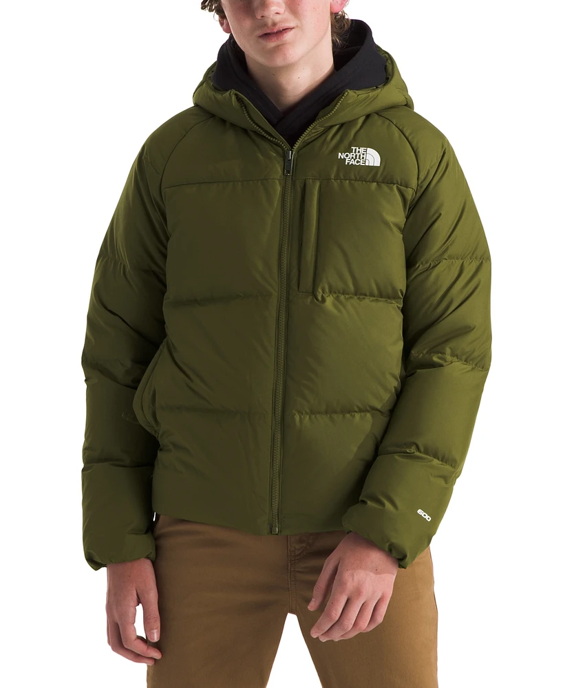 The North Face Big Boys Quilted Full-Zip Hooded Down Jacket