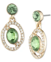 Givenchy Crystal & Color Stone Drop Earrings