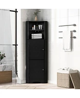 Streamdale Furniture Corner Bathroom Cabinet with Adjustable Shelves