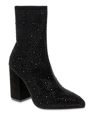 Mia Women's Magdalena Knit Sock Dress Booties