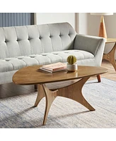 Streamdale Furniture Blaze Triangle Wood Coffee Table