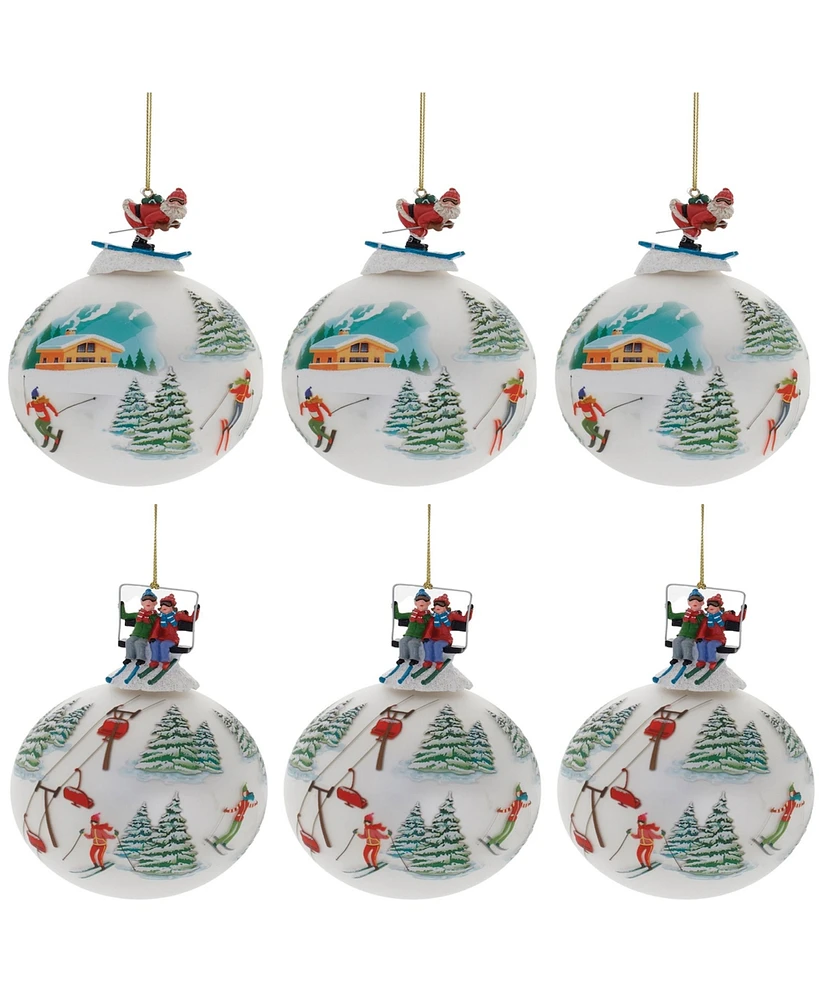 Slickblue Ball Ornaments Elegant and Versatile Decorations for Any Occasion (Set of 6)