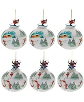 Slickblue Ball Ornaments Elegant and Versatile Decorations for Any Occasion (Set of 6)