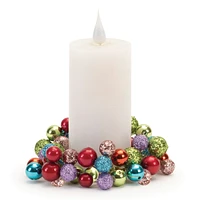 Slickblue Candle Rings Set of 3 - Perfect for Festive Holiday and Seasonal Decor