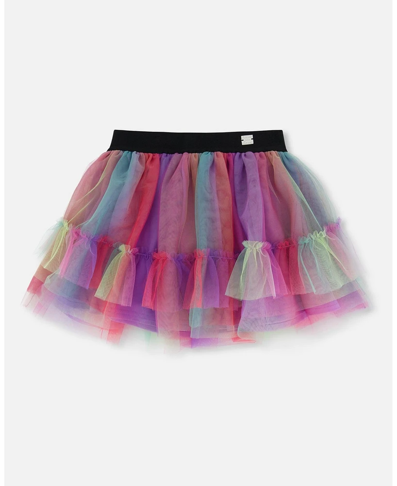 Deux par Toddler Girls Rainbow Tulle Skirt - Toddler|Child