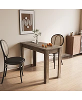 Streamdale Furniture Kitchen Bar Table with Storage Shelves