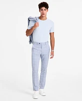 Alfani Men's Slim-Fit Plaid Suit Pants, Created for Macy's