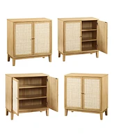 Streamdale Furniture Versatile Rattan Storage Cabinet Natural Aesthetics, Functional Storage, Sturdy & Durable